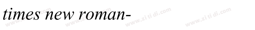 times new roman字体转换
